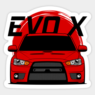 Red EVO X Sticker